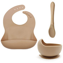 No Moq Neutral 3d Engrave Spoon Fork Modern 2021 Catcher Baby Silicone Bibs And Bowl Set